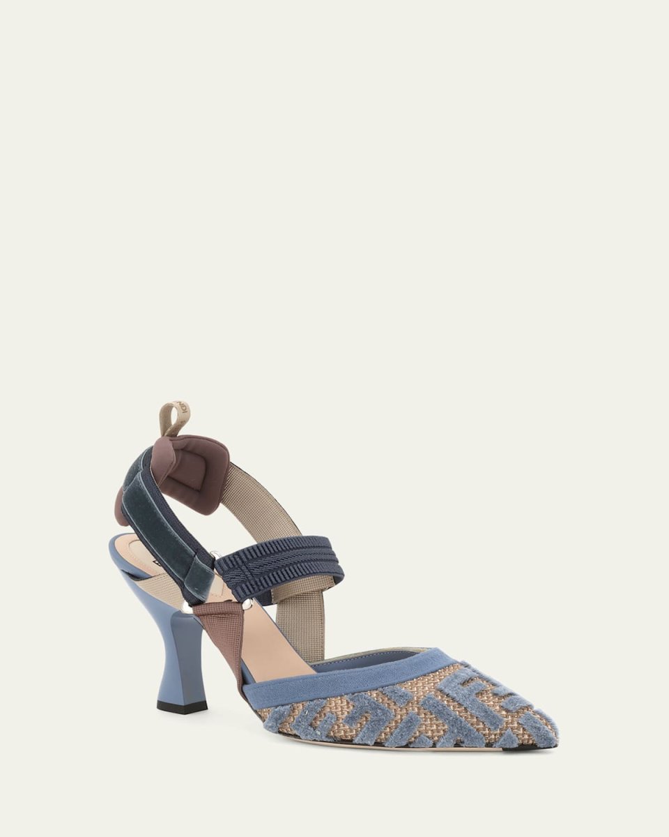 Colibri Tufted FF Sporty Slingback Pumps